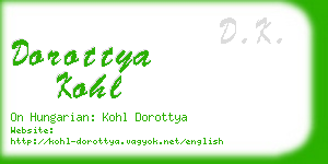 dorottya kohl business card